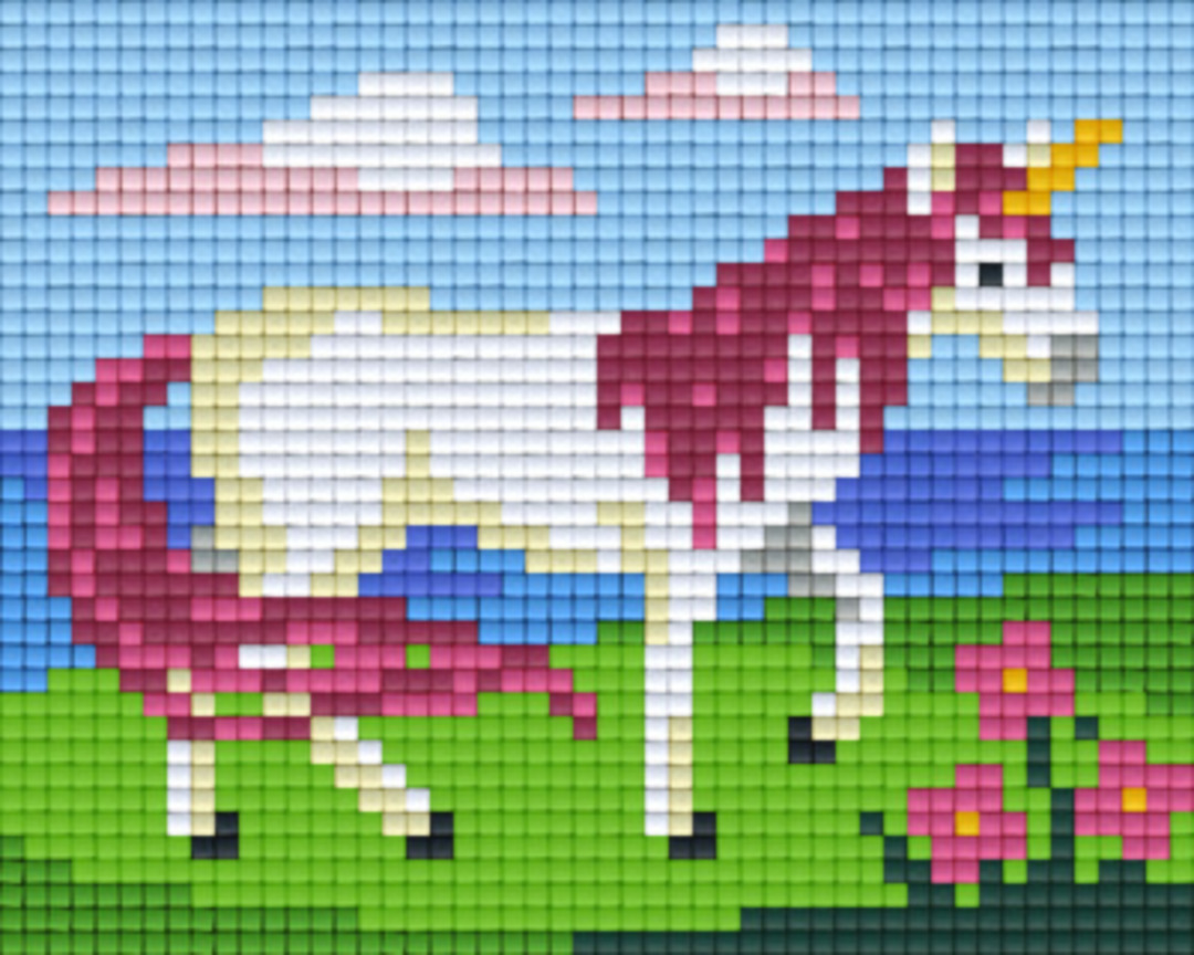 Unicorn One [1] Baseplate PixelHobby Mini-mosaic Art Kits image 0